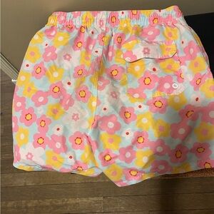 Floral men's swim trunks